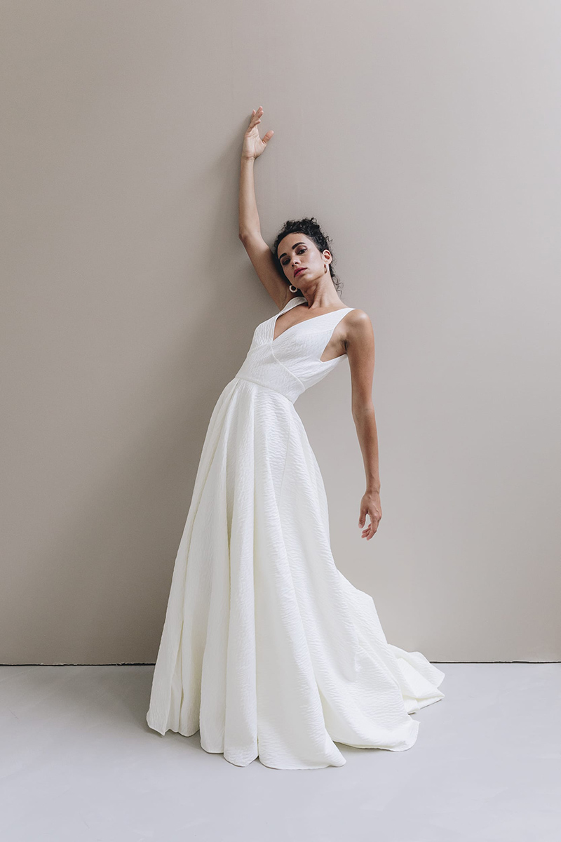 Robe de mariée minimaliste