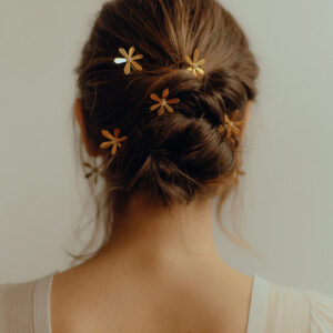 Gold hair pins
