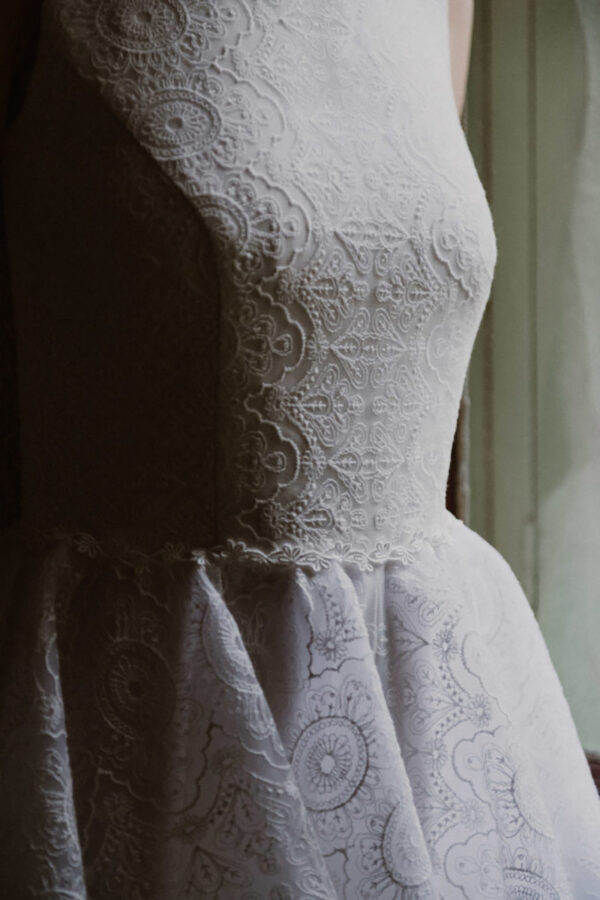 Robe de mariée courte tutu