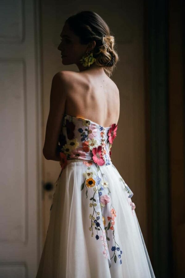 Robe de mariée colorée