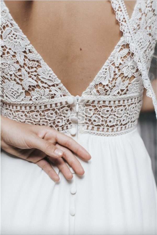 Robe de mariée bohème chic