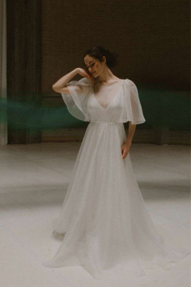 Sous-robe et sur-robe de mariée
