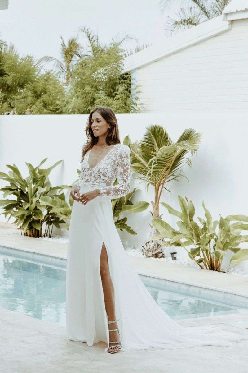 Robe de mariée bohème chic