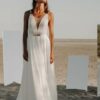 Robe de mariée chic et romantique avec motifs géométriques sequins Manon Gontero