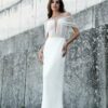 Robe de mariée glamour bustier manches off shoulder Manon Gontero