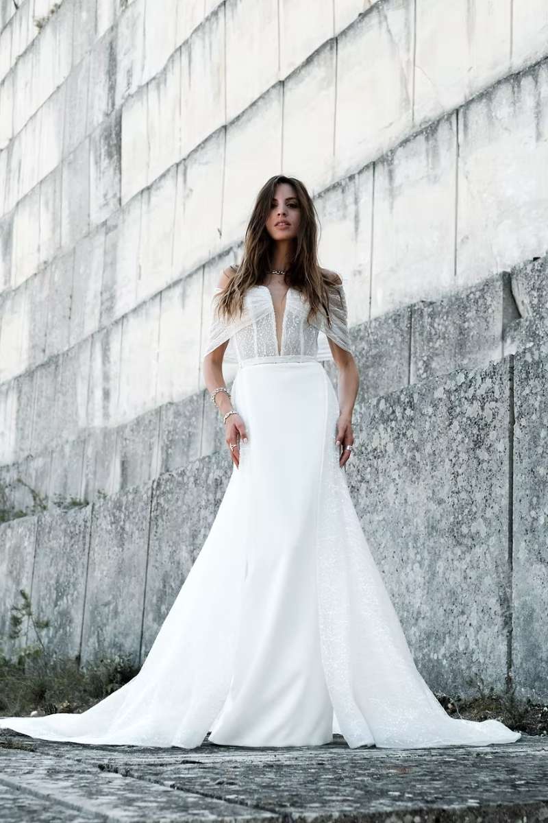 Robe de mariée rock et moderne à sequins Manon gontero