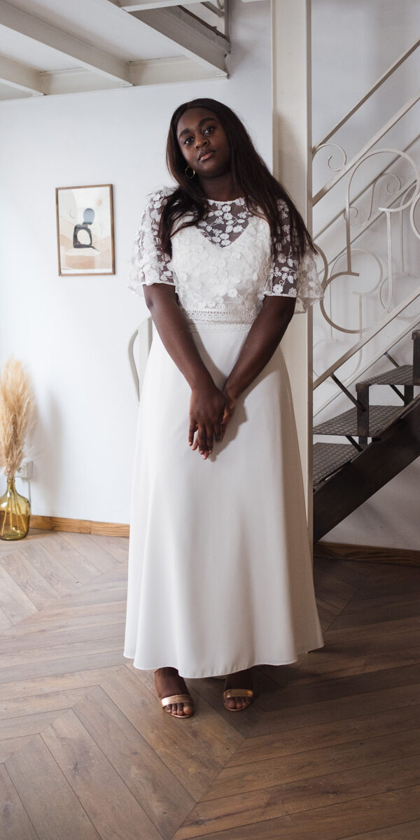 Robe de mariée deux pièces d'occasion à Lyon