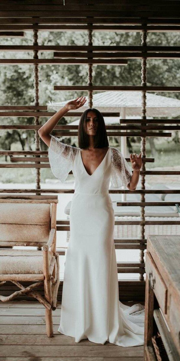 Robe de mariée sirène simple et élégante de seconde main Manon Gontero