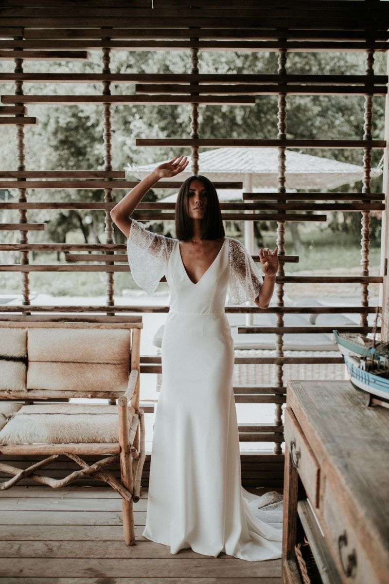 Robe de mariée sirène simple et élégante de seconde main Manon Gontero