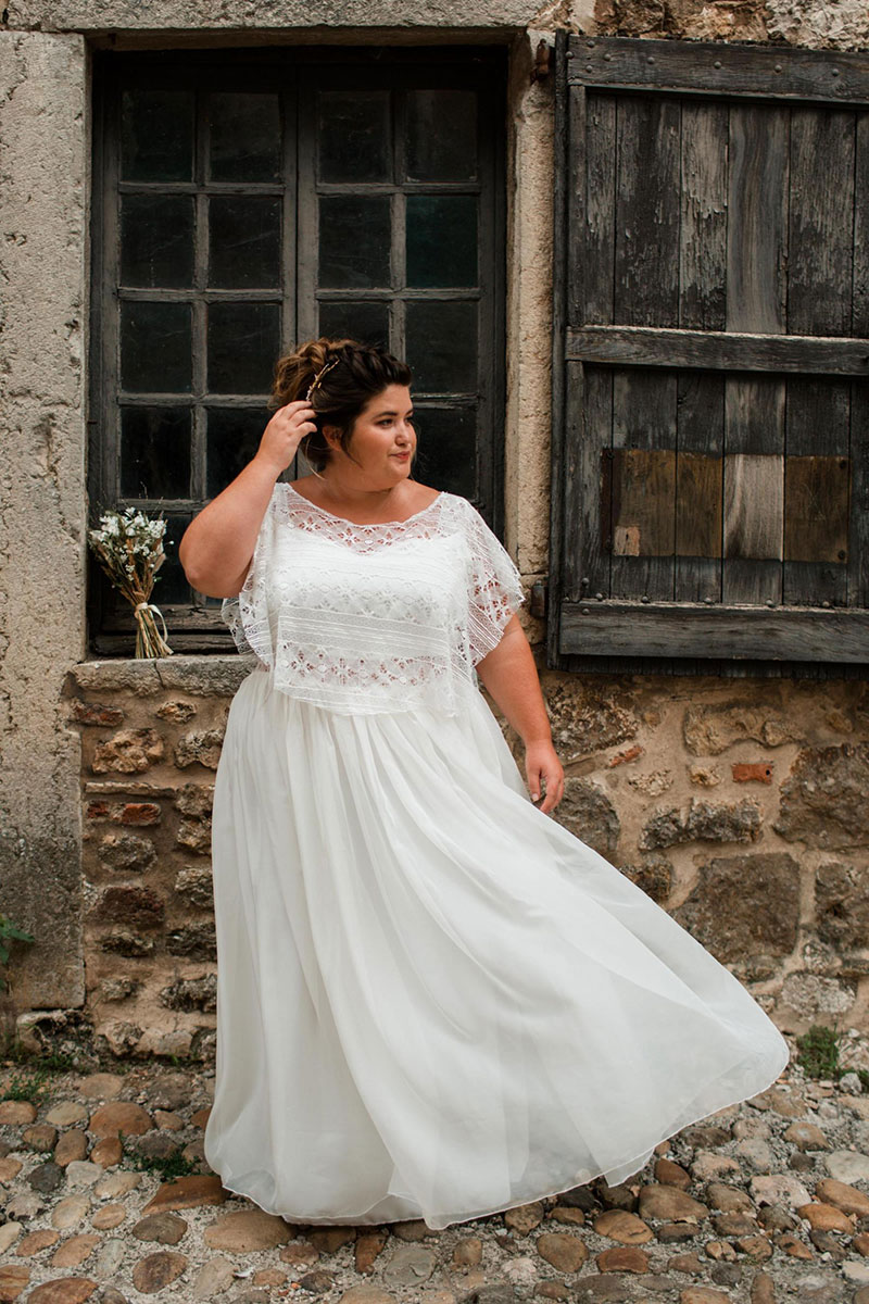 Robe de mariée de seconde main de créatrice