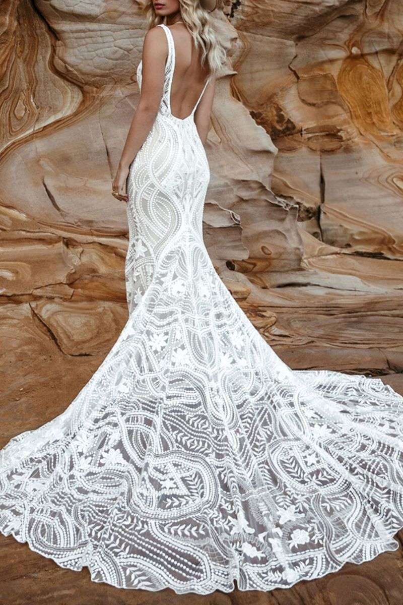 Robe de mariée boho chic en dentelle Lovers Society