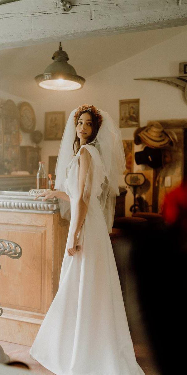 Robe de mariée dos nu seconde main Madame Est Couturière