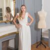 Body en dentelle sans manches pour ensemble deux pièces de mariée Aurélia Prado