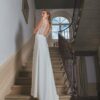 Top pour ensemble robe de mariée grand dos nu en dentelle Aurélia Prado