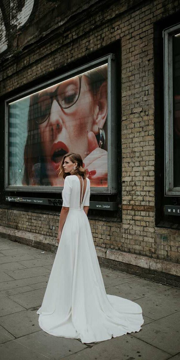 Robe de mariée asymétriques bohème Manon Gontero