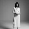 Hauteville-UniParis-robe-mariee-midi.jpg Robe de mariée civil sans dentelle manches trois quart Uni Paris