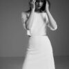 Hericourt-UniParis-robe-courte-mariage-civil.jpg Robe de mariée courte trapèze élégante Uni Paris