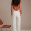 Combinaison de mariée dos nu Uni Paris