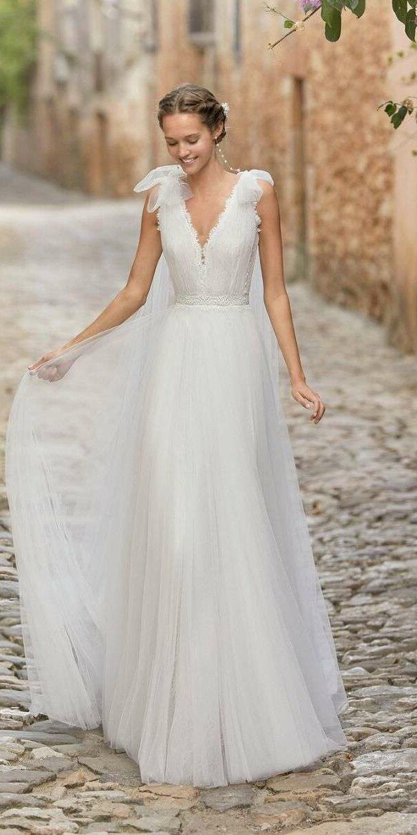 Robe de mariée d'occasion en tulle et dentelle Alma Novia