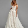 Robe de mariée A-line bustier tulle rose nude Sylwia Kopczynska