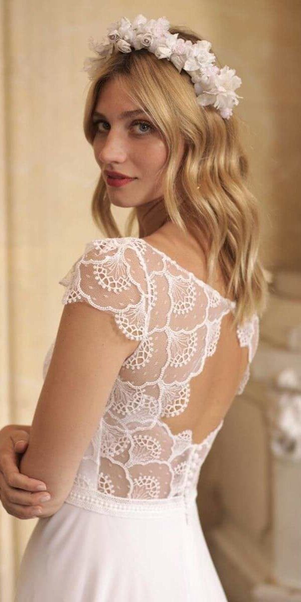 Robe de mariée bohème en dentelle Marie Laporte