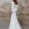 Paisley-MillaNova-robe-satin-manches-longues.jpg Robe de mariée sirène en satin Milla Nova
