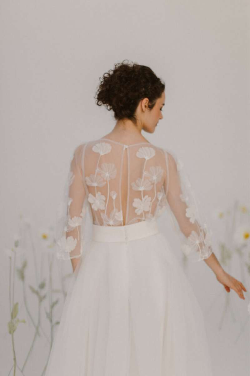 Robe de mariée bohème romantique et fluide Atelier Swan