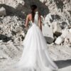 Top body asymétrique et sur-jupe fendue en tulle Manon Gontero