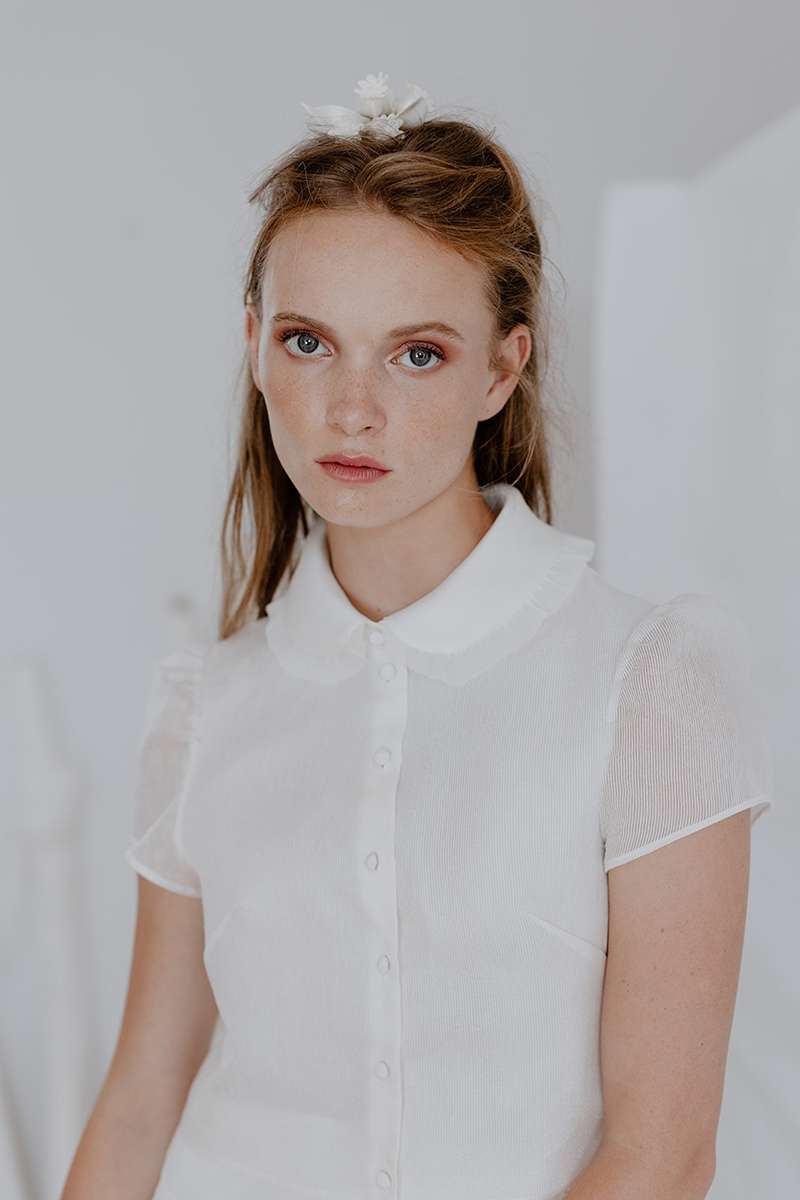 Chemisier pour robe de mariée deux pièces Salomé Gautard