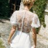 Robe de mariée en tulle brodé avec manches bouffantes Donatelle Godart