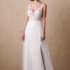 WhiteLotus-Marylise-tulle-fluide-dentelle.jpg Robe de mariée d'occasion avec fente et dos nu Marylise