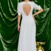 Robe de mariée dos nu avec perles et manches bouffantes Clémentine Iacono