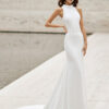 Robe de mariée col américain et dos nu - La Sève