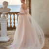 Robe de mariée d'occasion romantique et moderne avec fleur 3D et perles - La Sève