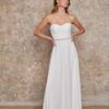 Robe de mariée d'occasion bustier simple et fluide sans dentelle - Lambert Créations - La Sève