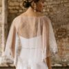 Magnolia-LambertCreations-accessoire-mariee-seconde-main-lyon Cape de mariée courte en tulle avec broderie - Lambert Créations