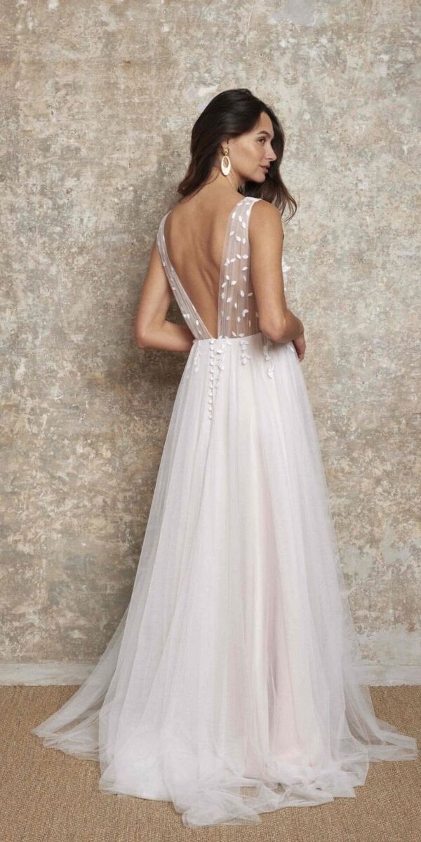 Robe de mariée princesse fluide et originale