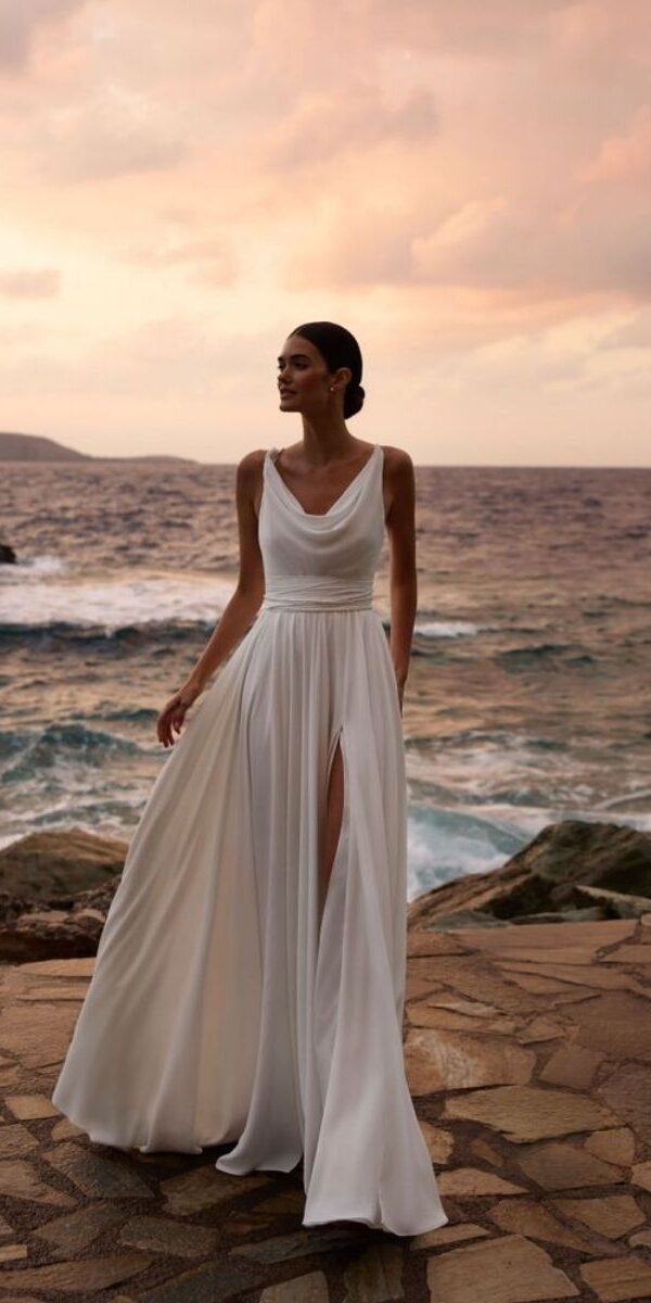 Robe de mariée style déesse grecque de seconde main - La Sève Lyon 6