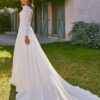 Robe de mariée à manches longues d'occasion