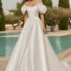 Suiza-AdrianaAlier-robe-mariee-satin-manches-amovibles Robe de mariée satin manches amovibles - La Sève