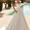 Robe de mariée à bretelles originale à Lyon - La Sève