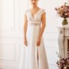 Robe de mariée de seconde main en dentelle et crêpe - La Sève Lyon