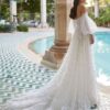 Robe de mariée A-line en tulle fleuri - La Sève à Lyon