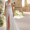 Robe de mariée bohème classique fluide et fendue