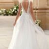 Robe de mariée dos nu sans manche