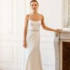 Robe de mariée simple sans dentelle de seconde main à Lyon - La Sève