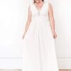 Robe de mariée taille haute avec large ceinture