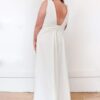 Robe de mariée grande taille fluide dos nu - La Sève Lyon